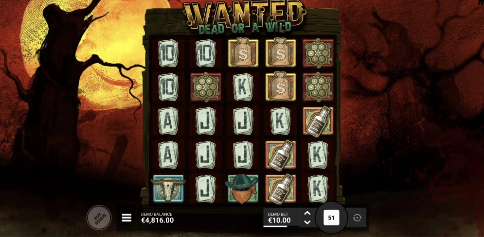 Wanted Dead Or A Wild Slot